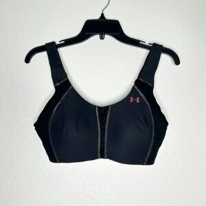 Under Armour Womens Black Size 34D Heat Gear Padded Sports Bra